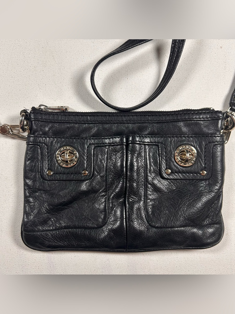 Marc by Marc Jacobs Totally Turnlock Percy crossbody bag Small Leather Black